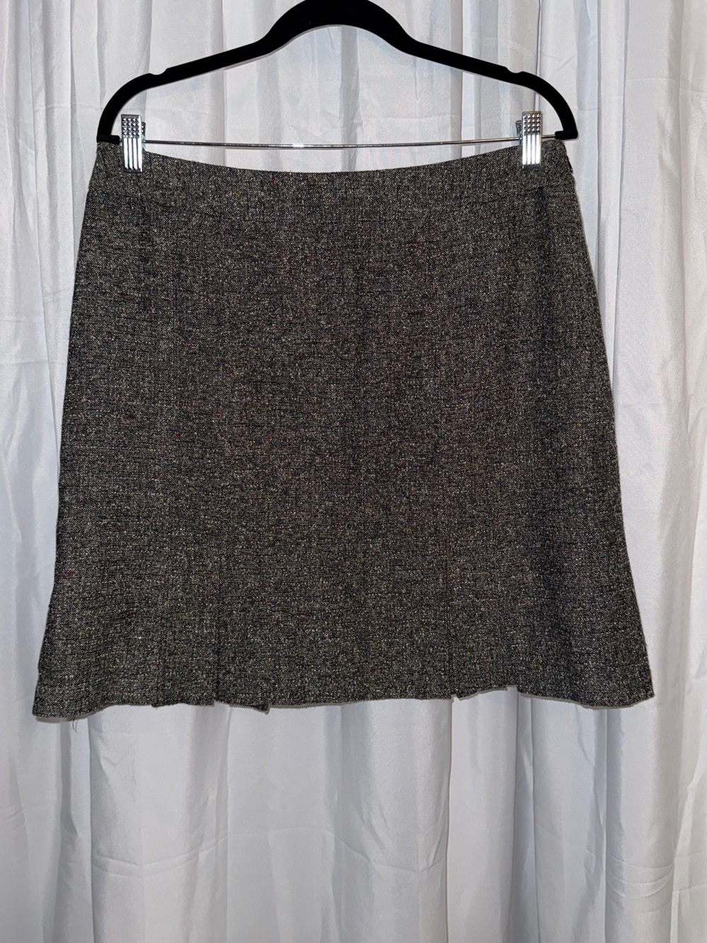 Apt. 9 Charcoal Tweed A-Line Skirt